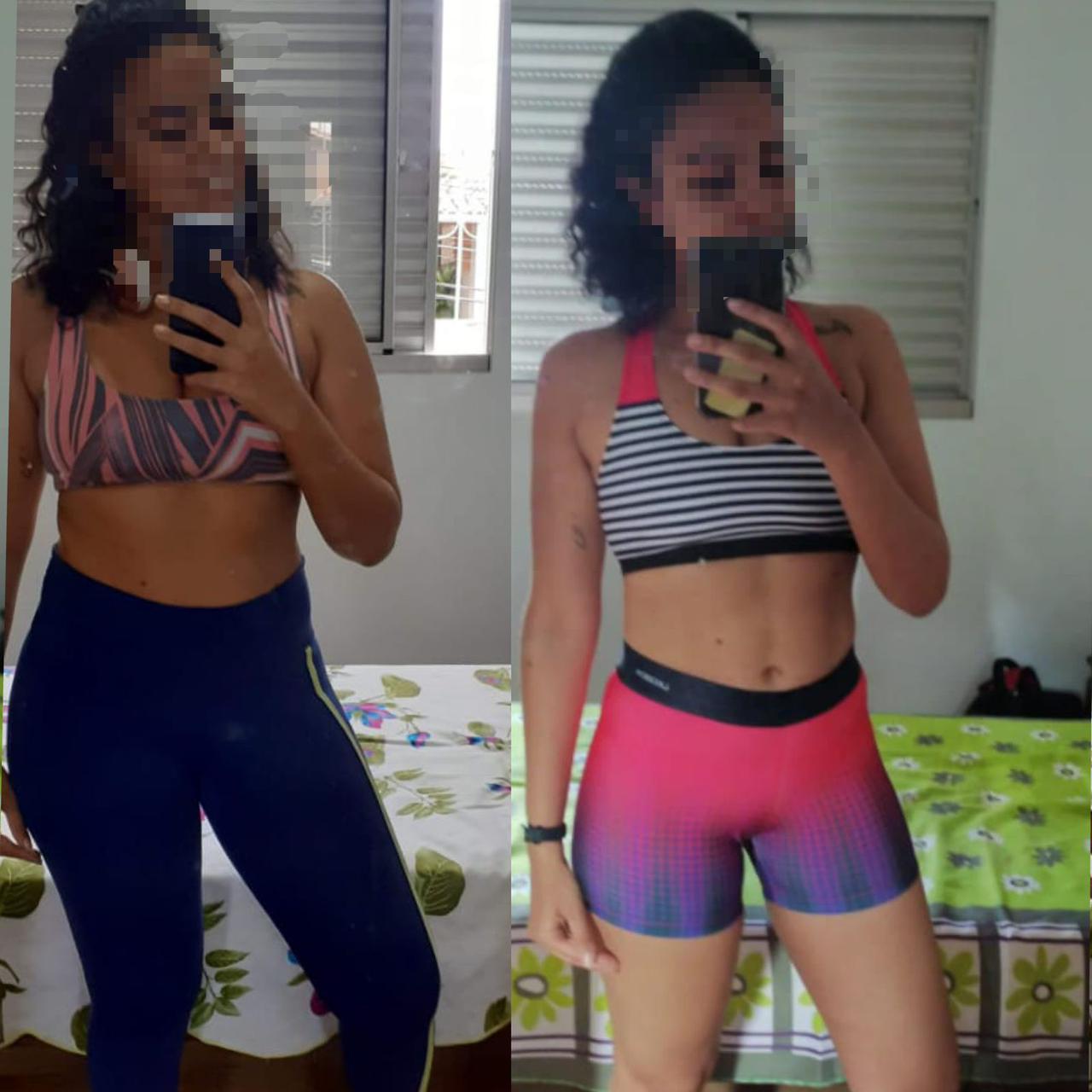 Antes e depois de aluna - Athos Personal